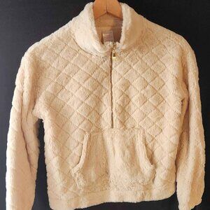 No Boundries Juniors Quilted Faux Fur Pullover Small 3-5